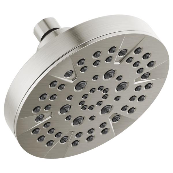 DELTA® 52535-SS Universal Showering Components Dual Shower Head, 1.75 gpm Max Flow, 5 Sprays, Wall Mounting, Import