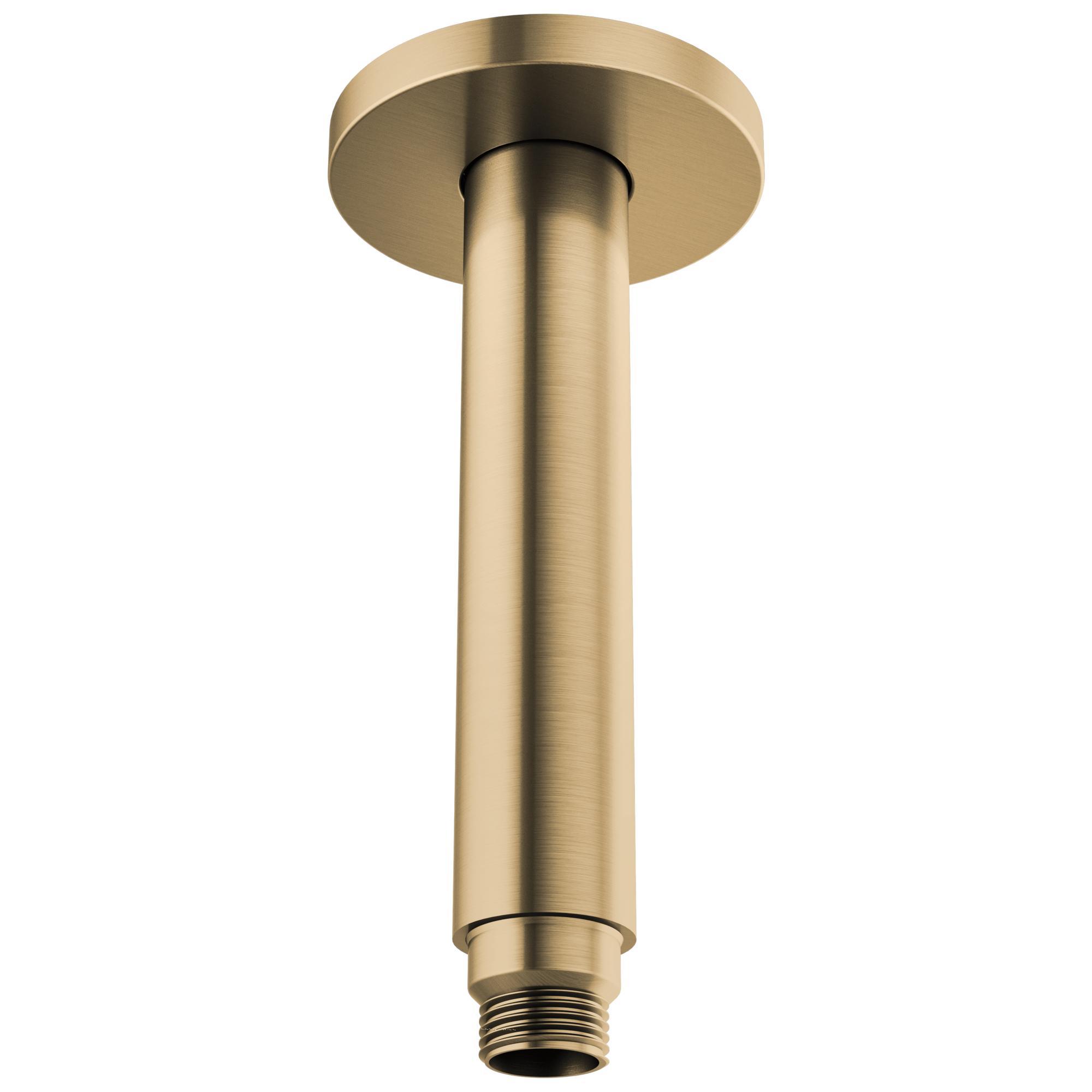 Brizo® 83992-06MF-GL Kintsu™ Ceiling Mount Shower Arm and Round Flange, 8-13/16 in L, 3-1/4 in Dia Flange, Import