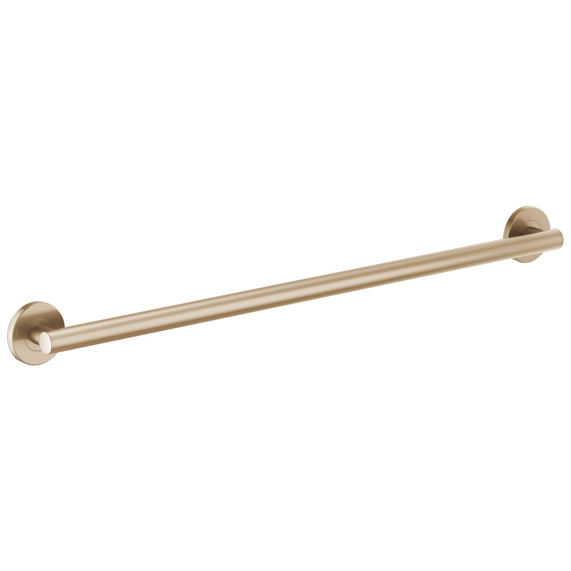 Brizo® 693675-GL Euro Round Decorative Grab Bar, 36 in L x 1-1/4 in Dia, Luxe Gold, Metal, Import