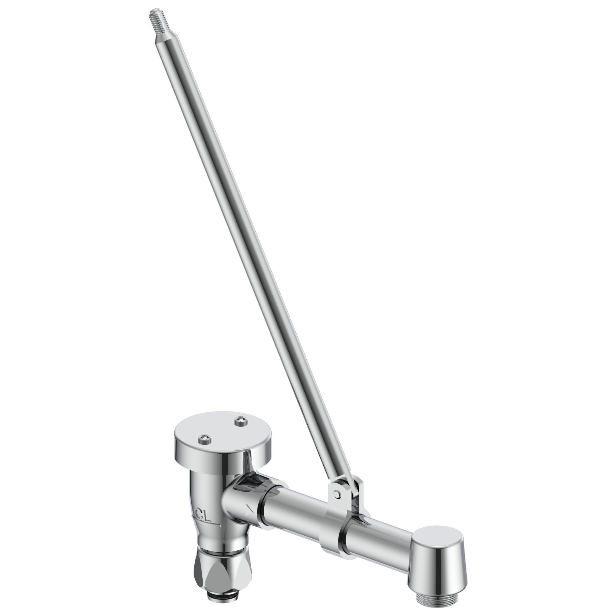 DELTA® 060594A Spout With Adjustable Brace Bracket and 5.75 in Angle Vacuum Breaker, Polished Chrome, Import