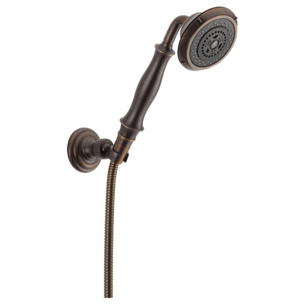 Brizo® 85810-RB Baliza® Tranditional Hand Shower, 3 Shower Head, 2 gpm Flow Rate, 60 to 82 in L Hose, 1/2-14 NPSM Connection, Venetian Bronze, Domestic