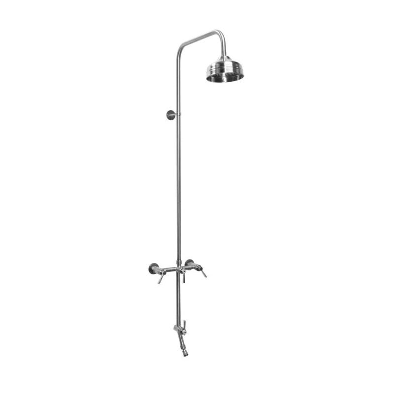 Outdoor Shower Company WMHC-445-FS-SS Wall Mount Hot & Cold Shower