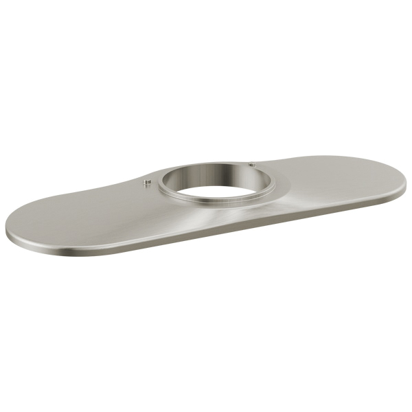 DELTA® RP101575SSPR Galeon™ Escutcheon, For Use With Kitchen Faucet, 2.13 in L x 6 in W x 0.31 in H, Lumicoat™ Stainless, Import