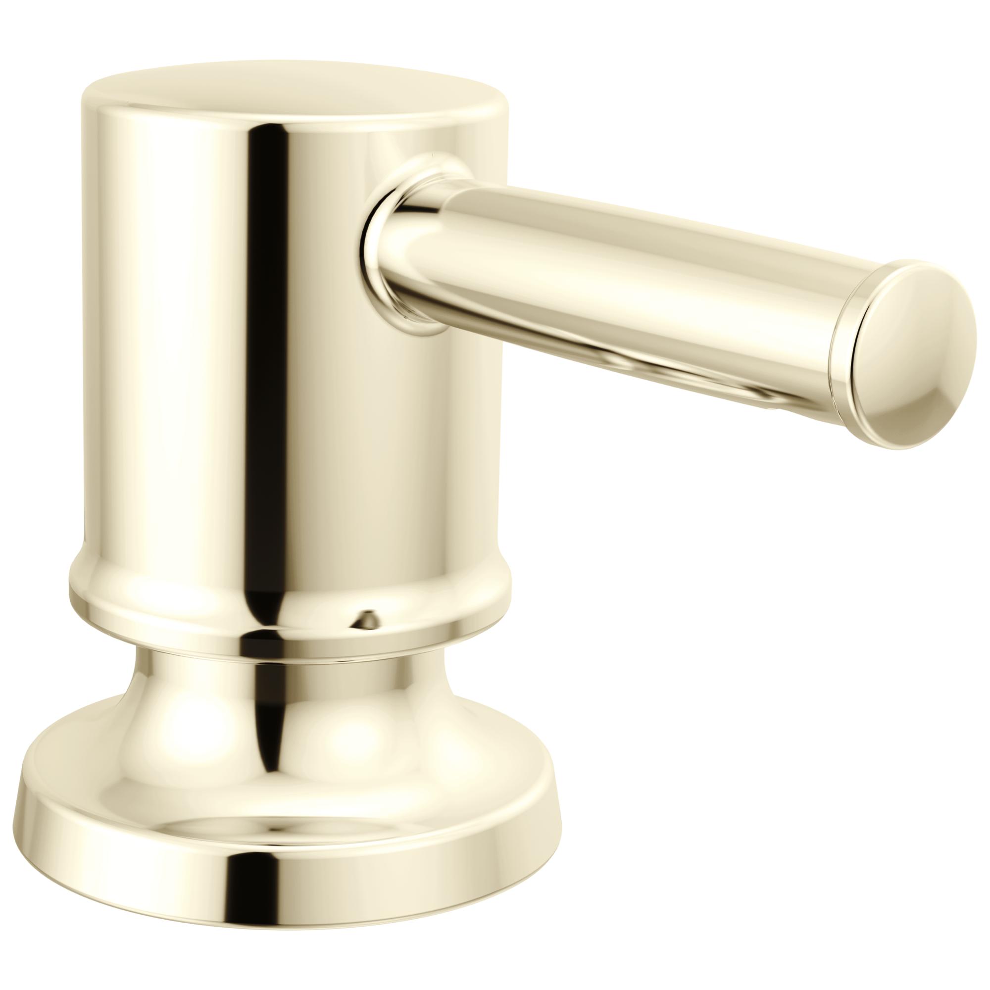 DELTA® RP103432PNPR Renaldi™ Refillable Soap Dispenser, Polished Nickel, 2.13 in OAL, Brass, Import