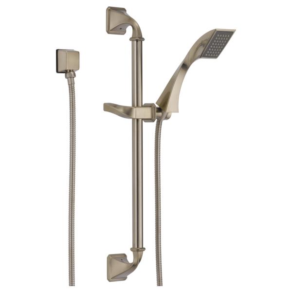 Brizo® 85730-BN Virage® Hand Shower, 1 Shower Head, 2 gpm Flow Rate, 60 to 82 in L Hose, 1/2-14 NPSM Connection, Brushed Nickel, Import