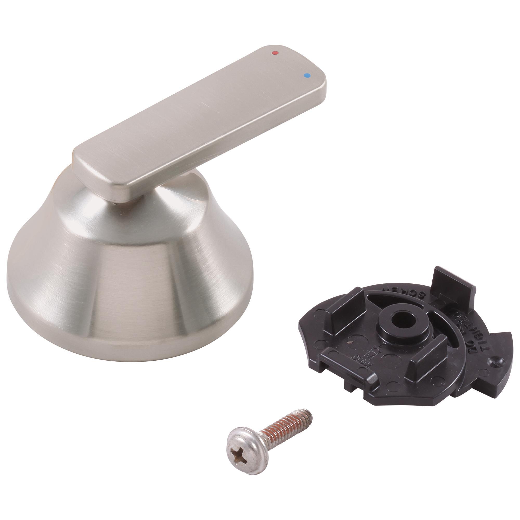 DELTA® RP77164SS 17 Series Ashlyn® Single Temperature Knob and Cover, For Use With Model T17064/T17264/T17264-I/T17464 and T17464-I Shower Trim, Brilliance® Stainless Steel, Import