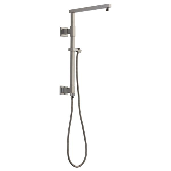 DELTA® 58410-SS-PR Universal Showering Components Angular Shower Column, 18 in Shower Head, 26.53 in L Shower Arm, Import