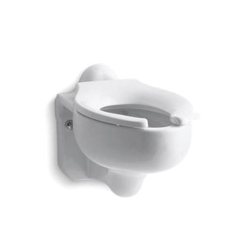 Kohler® 4460-C-0 Sifton™ Flushometer Valve Blowout Toilet Bowl, White, Elongated Shape, 11-3/4 in H Rim, 2-5/8 in Trapway