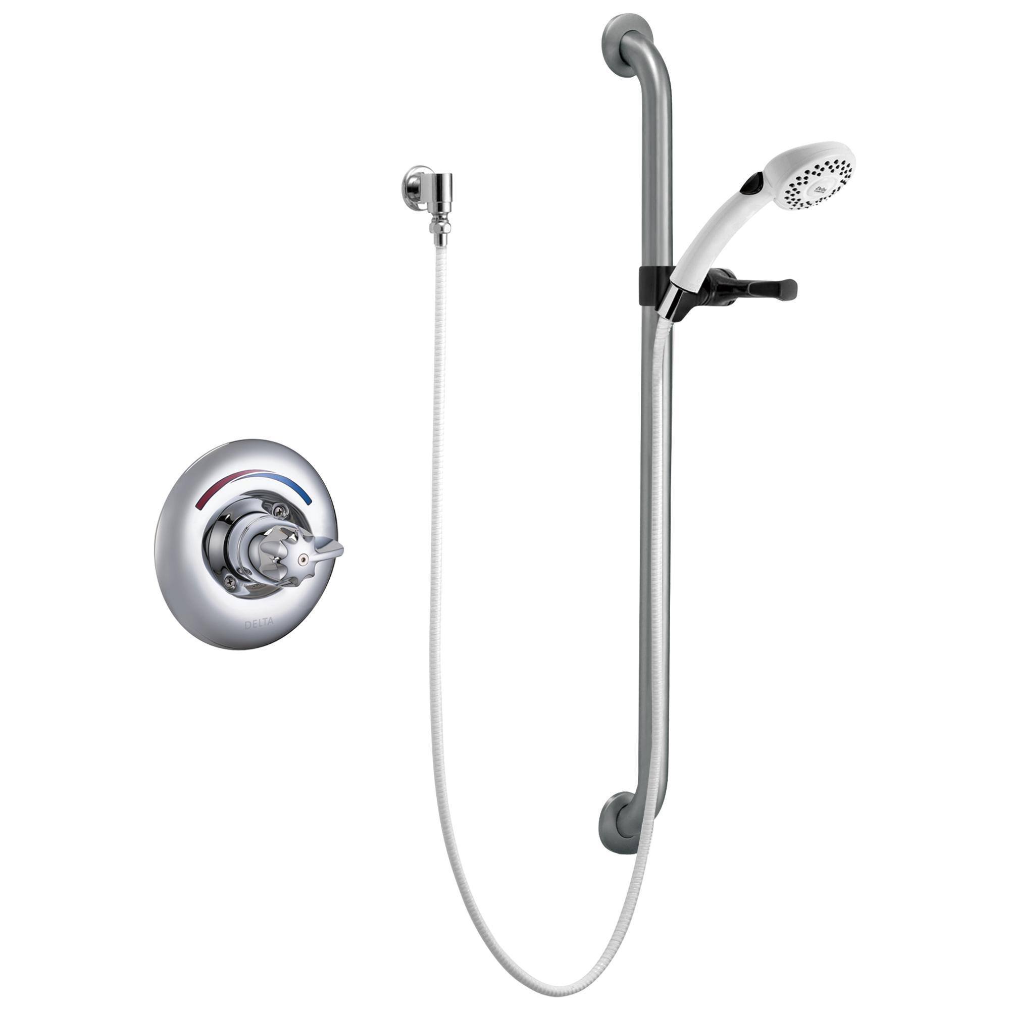 DELTA® T13H153-05 Universal Shower Valve Trim, MultiChoice®, 1.5 gpm, Polished Chrome