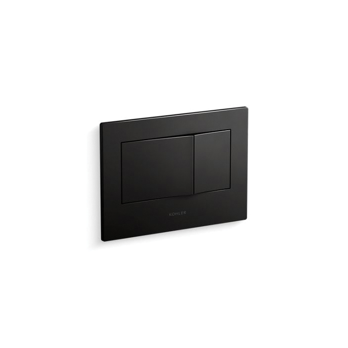 Kohler® 8857-BL Bevel® Flush Actuator Plate, For Use With K-18829 2 x 4 in Wall Tank and Carrier System, Plastic, Matte Black