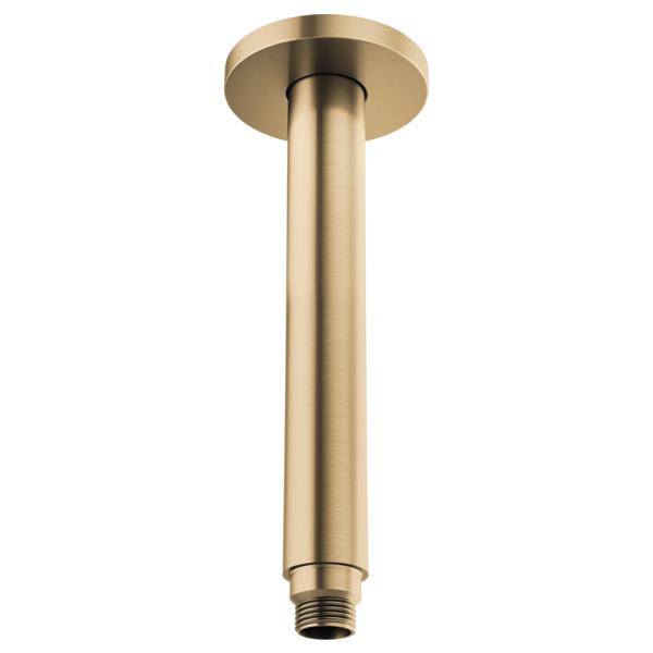 Brizo® 83992-10MF-GL Kintsu™ Ceiling Mount Shower Arm and Round Flange, 12-1/2 in L, 3-1/4 in Dia Flange, Import