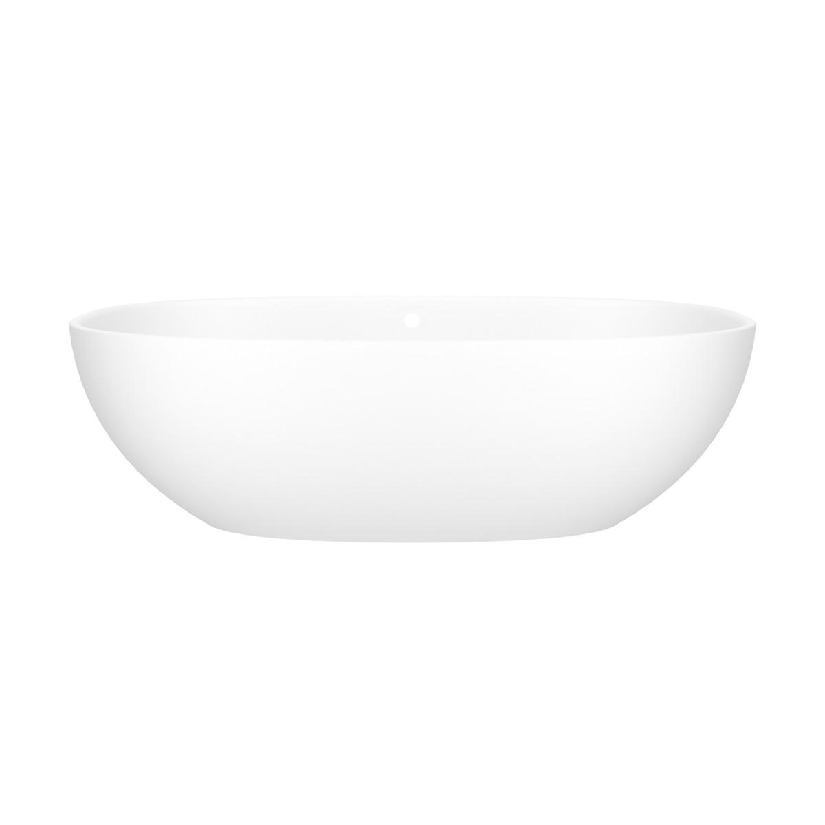 victoria + albert® BA3M-N-SM-OF Barcelona Freestanding Soaking Bathtub, Oval Shape, Standard Matte White, Import
