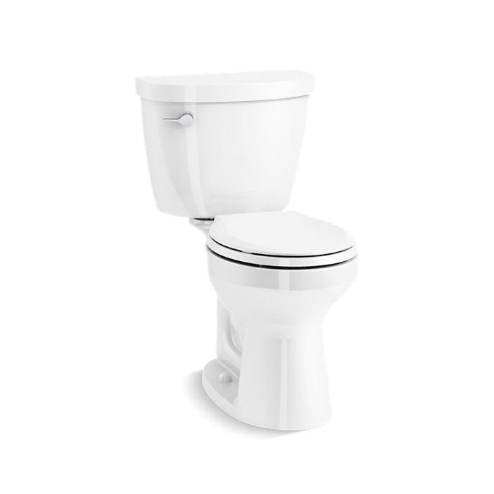 Kohler® 31640-0 2-Piece Toilet, Cimarron™ Comfort Height™, Round Bowl, 16-1/2 in H Rim, 12 in Rough-In, 1.6 gpf, White