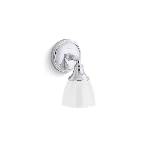 Kohler® 10570-CPL 10570 Devonshire® Dimmable Bathroom Sconce, 120 VAC, Polished Chrome Housing, (1) Lamps