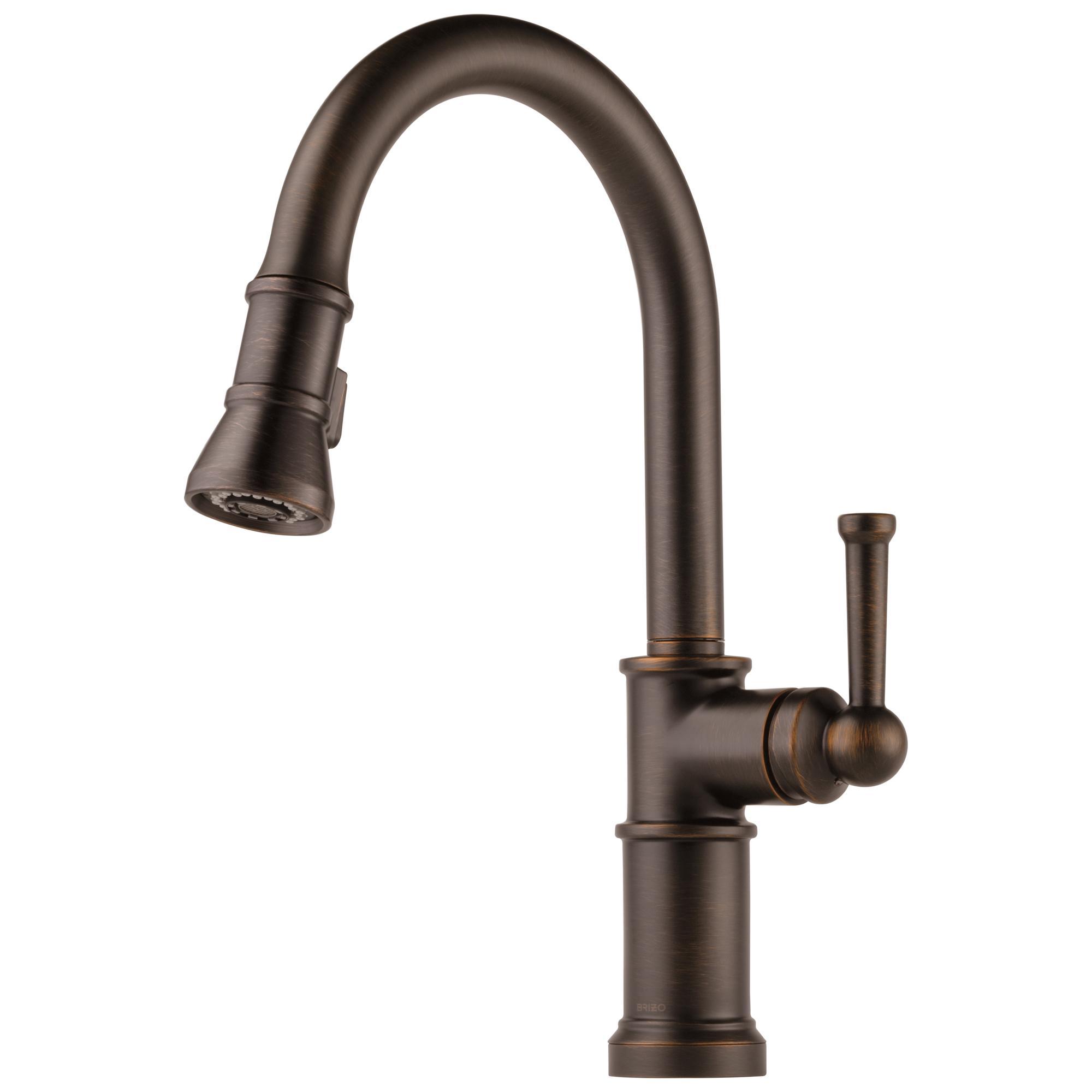 Brizo® 63025LF-RB Artesso® Kitchen Faucet, 1.8 gpm Flow Rate, Venetian Bronze, 1 Handles, 1 Faucet Holes, Function: Traditional, Domestic, Commercial