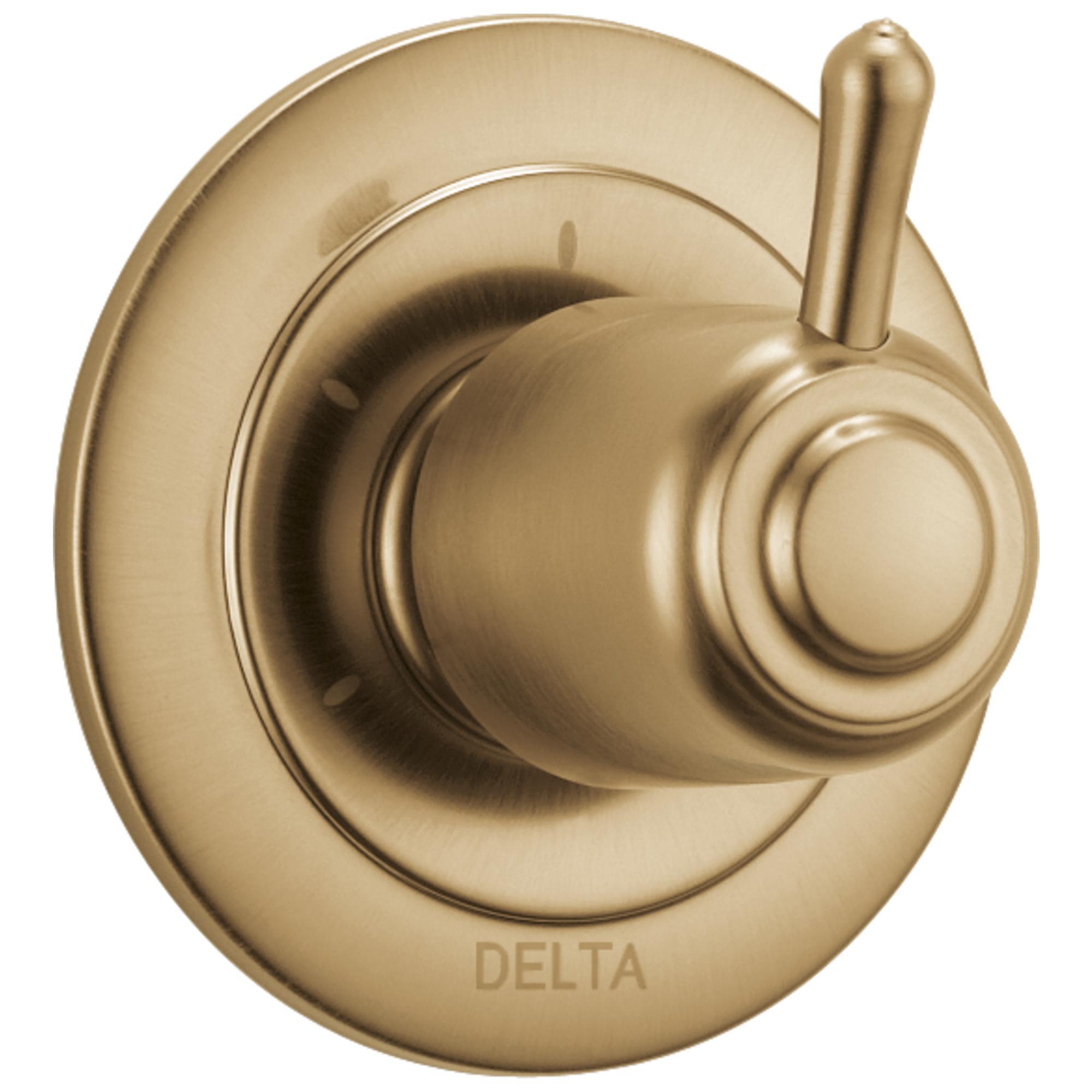 DELTA® T11800-CZ 2-Port 3-Setting Diverter Trim, Brilliance® Champagne Bronze