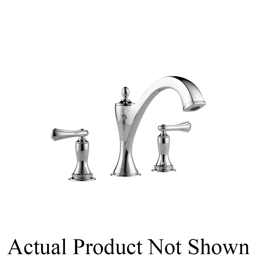 Brizo® T67385-PCLHP Roman Tub Trim, Charlotte®, 10 to 16 in Center, Polished Chrome, 2 Handles, Function: Traditional, Import