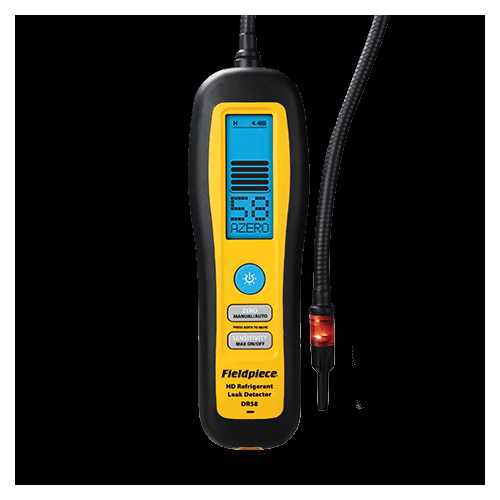 Fieldpiece DR58 Heated Diode Refrigerant Leak Detector, 0.03 oz/yr (1g/a) Stationary and 0.1 oz/yr (3g/a) Motion, For Use With A2L Refrigerants