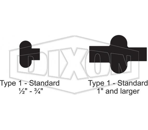 Dixon&reg; 40MP-E600 40MP Standard Clamp Gasket, 6 in Nominal, 5.82 in ID 6.51 in OD 0.21 in THK, EPDM