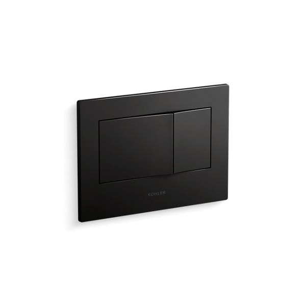 Kohler® 8857-7 Bevel® Flush Actuator Plate, For Use With K-18829-NA 2 x 4 in In-Wall Tank and Carrier System, Black Black™
