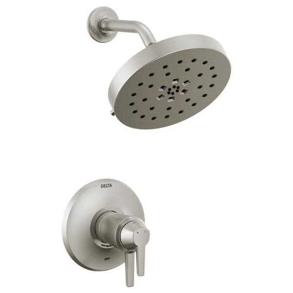 DELTA® T17T271-SS-PR 17T Shower Trim With UltraSoak® Technology, 8.6 gpm Valve, 1.75 gpm Shower, Lumicoat™ Stainless