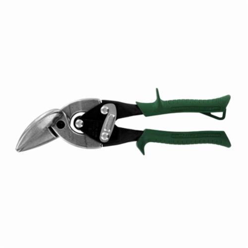 Midwest Snips&reg; MWT-6510R Offset Aviation Snip, 18 ga Cold Rolled Steel, 22 ga Stainless Steel Cutting, 1-1/4 in Length of Cut, Right/Straight Snip, Steel Blade