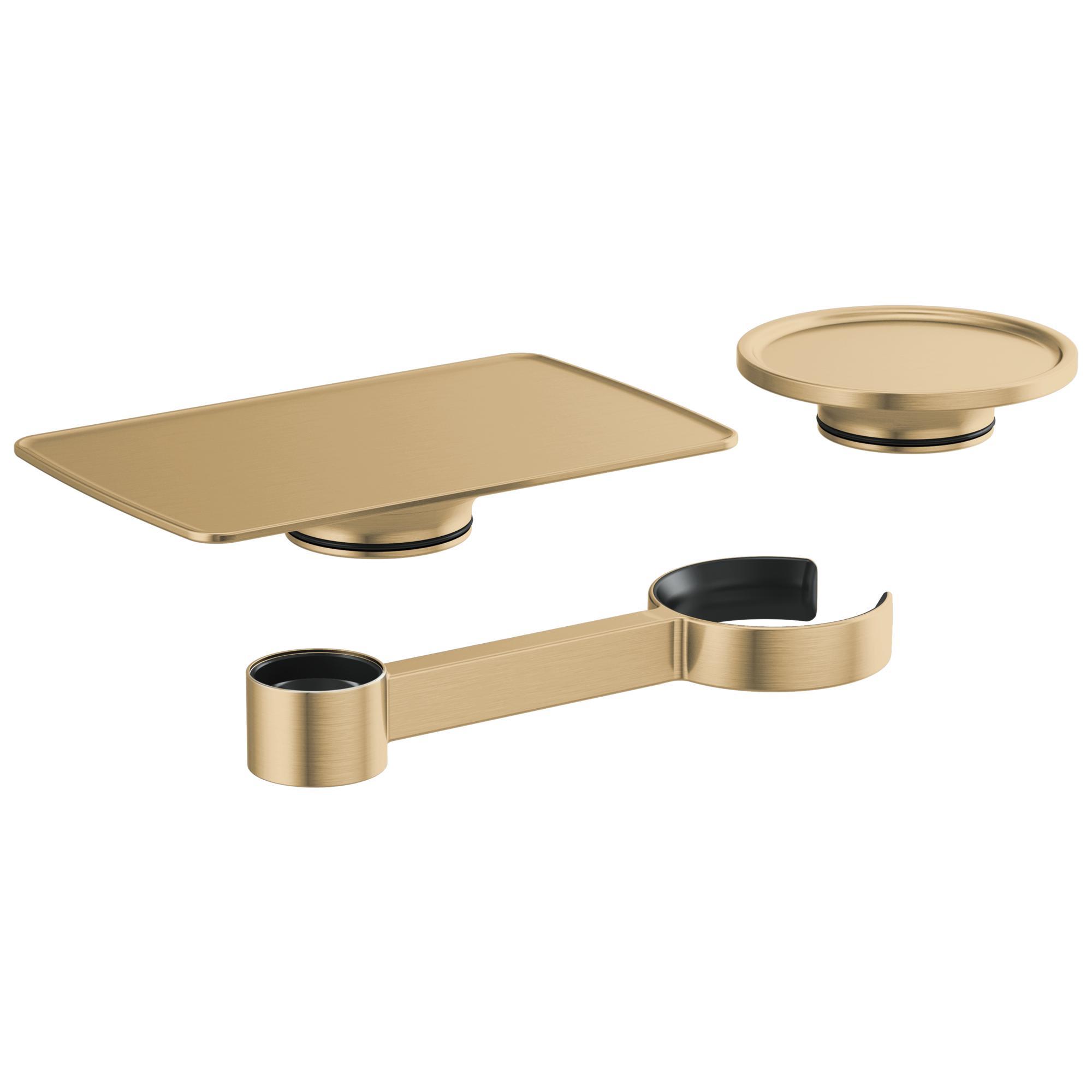 Brizo® 695506-GL Kintsu™ Freestanding Tub Filler Accessory Kit, Solid Brass, Luxe Gold, Import