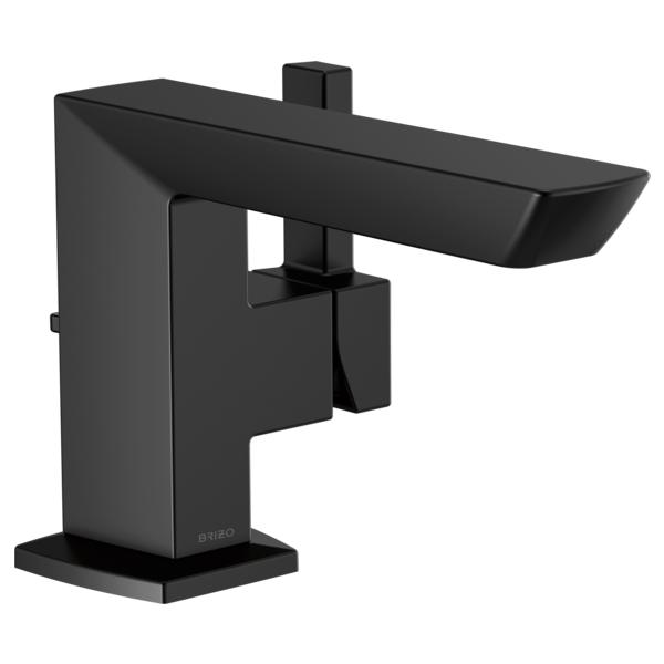 Brizo® 65088LF-BL Vettis™ Lavatory Faucet, 1.5 gpm Flow Rate, 4-7/8 in H Spout, 1 Handles, Metal Pop-Up Drain, 1 Faucet Holes, Matte Black, Function: Traditional