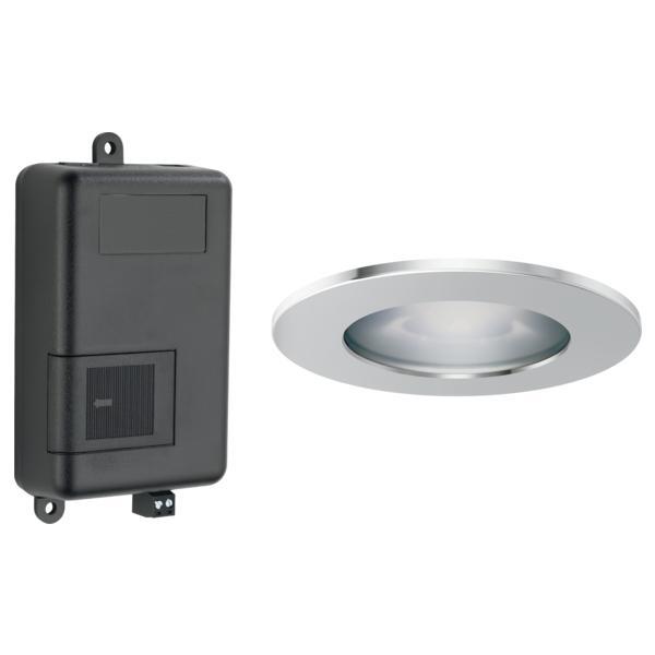 Brizo® 8SP-MU-4-PC-L LED Light Chromatherapy System and Trim Ring, For Use With 8CB-600/8CH-600 and 8CN-600 control, 60 Watt Incandescent Bulb, Lumicoat Chrome