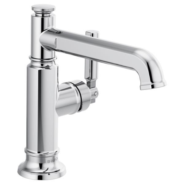 Brizo® 65076LF-PC Invari™ Lavatory Faucet, Commercial/Residential, 1.5 gpm Flow Rate, 4-3/4 in H Spout, 1 Handles, 1 Faucet Holes, Polished Chrome, Function: Traditional