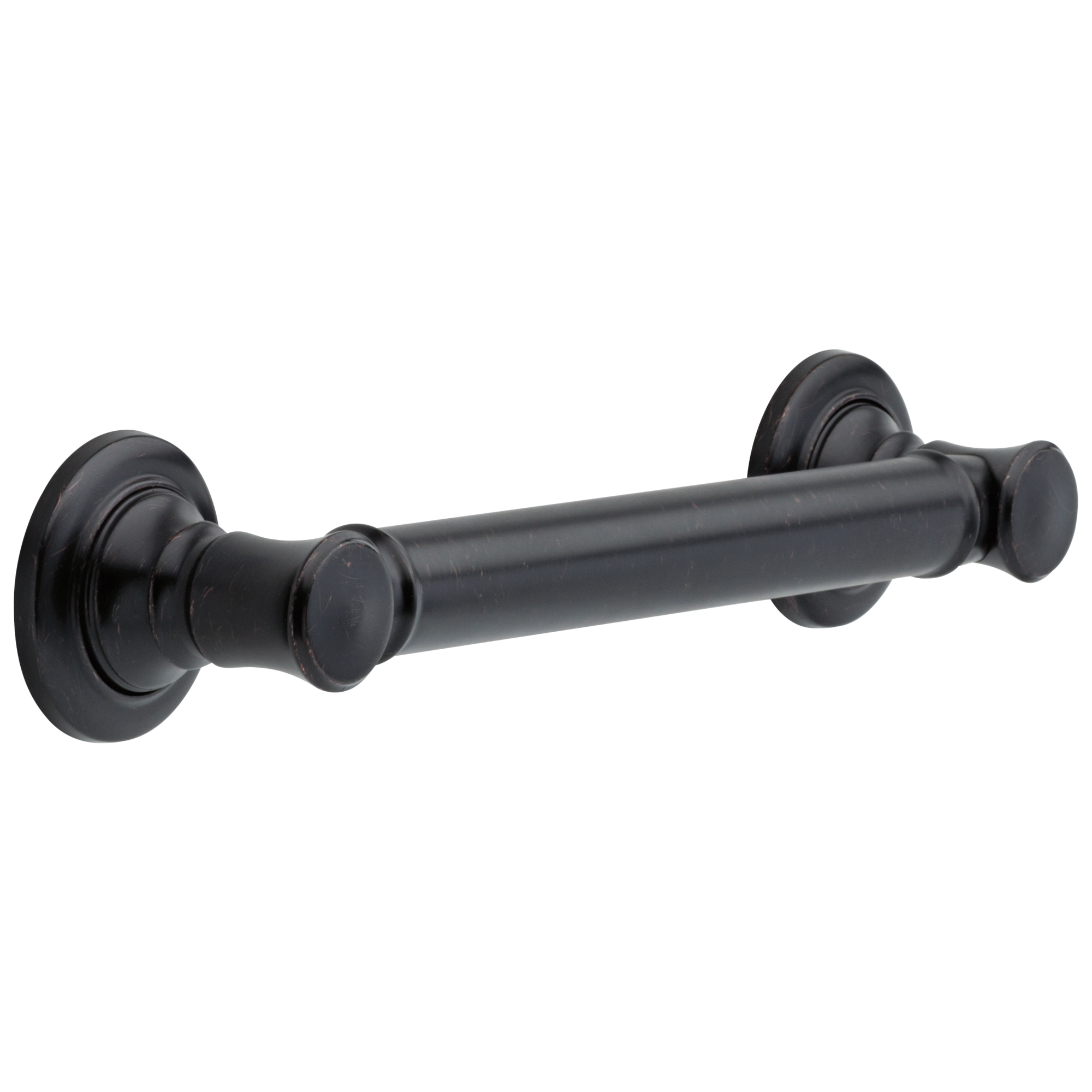DELTA® 41612-RB Traditional Decorative Grab Bar, 12 in L x 1-1/4 in Dia, Venetian Bronze, Zinc, Import