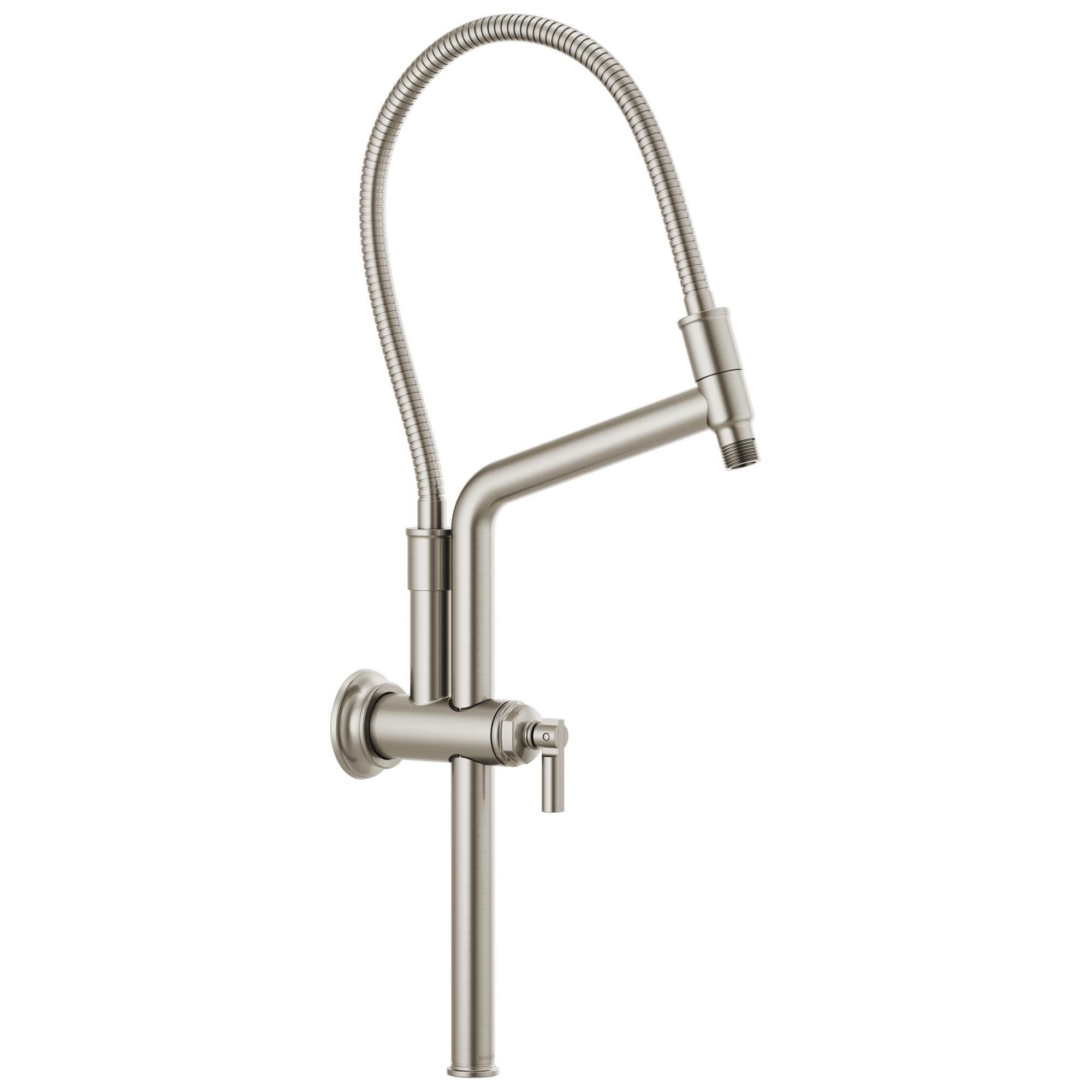 Brizo® 81376-NK Invari™ Slide Bar Shower Arm and Flange, 10-7/16 in L, 1/2 in NPT, Import
