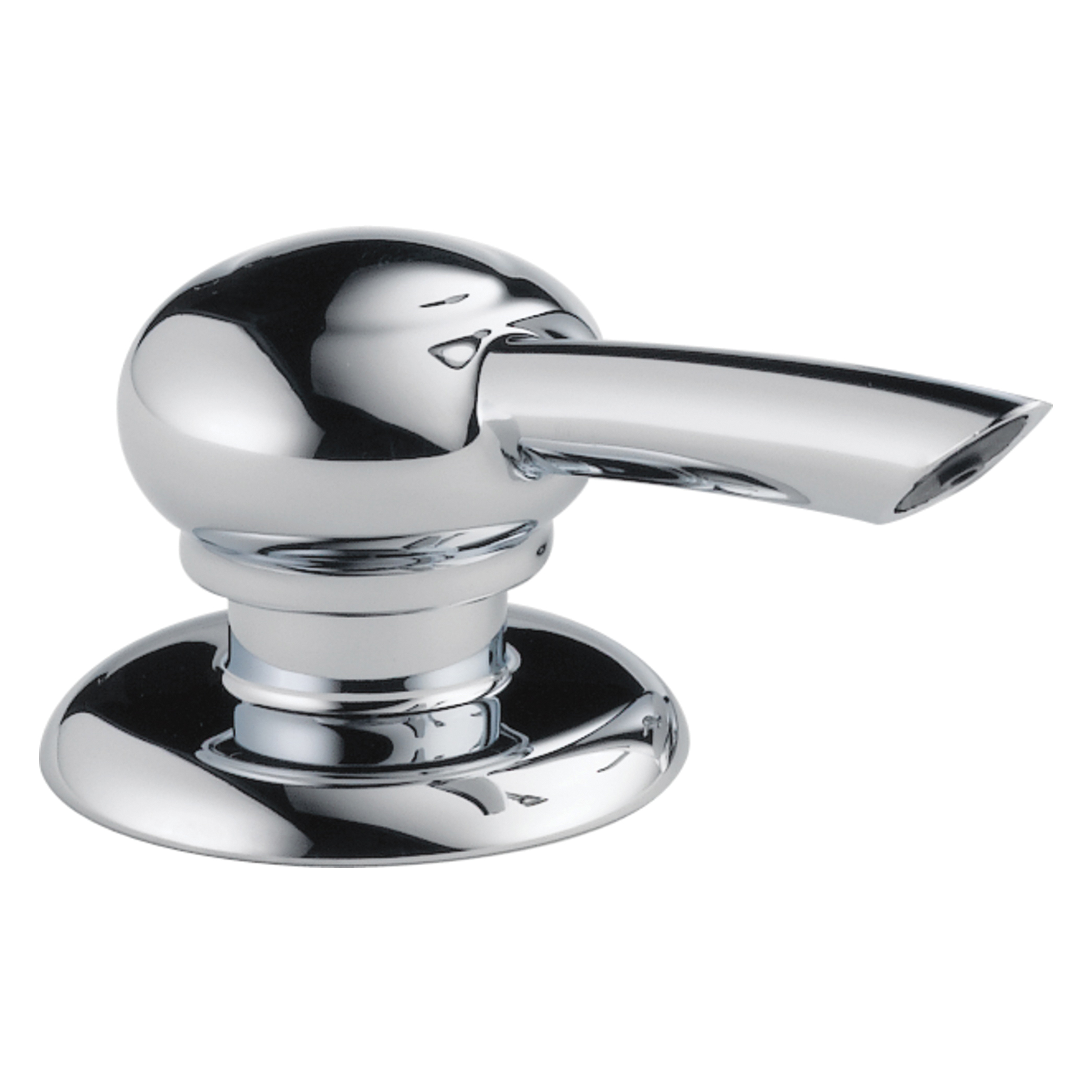 DELTA® RP50813 Leland® Soap/Lotion Dispenser, Polished Chrome, 13 oz Capacity, Deck Mount, Metal, Import