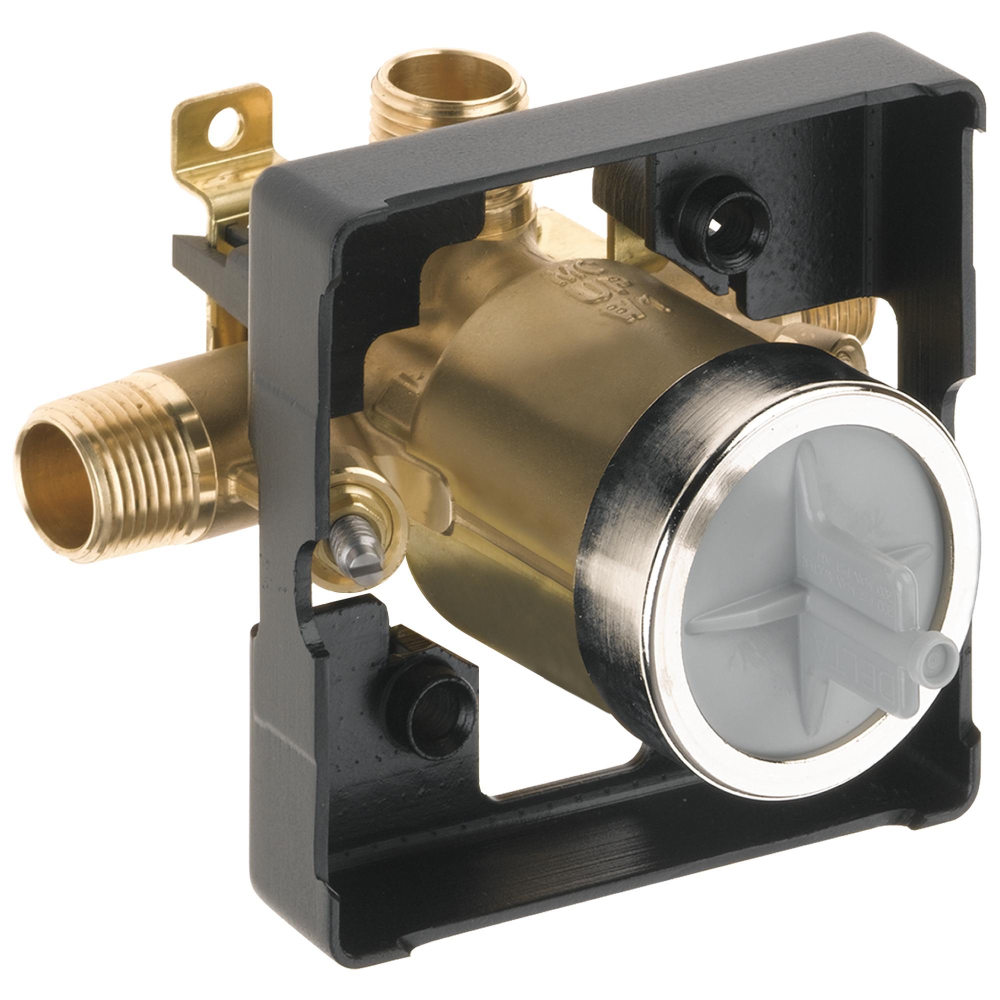 Brizo® R60000-UNWSHF Shower Rough-In Valve, 1/2 in MNPT Inlet x 1/2 in FNPT C Outlet, Forged Brass Body, Domestic