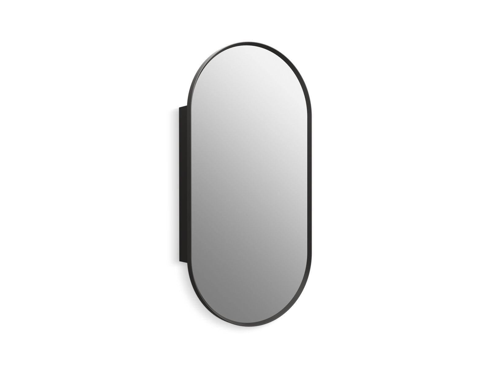 Kohler® 35574-BLL 35574 Verdera® Medicine Cabinet, 20 in OAW 40 in OAH, Aluminum, Matte Black