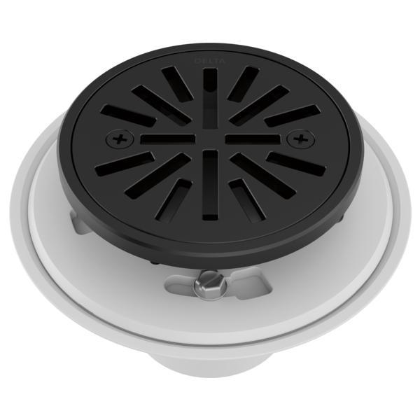 DELTA® DT061411-BL Round Shower Drain, 4 in Nominal, Import