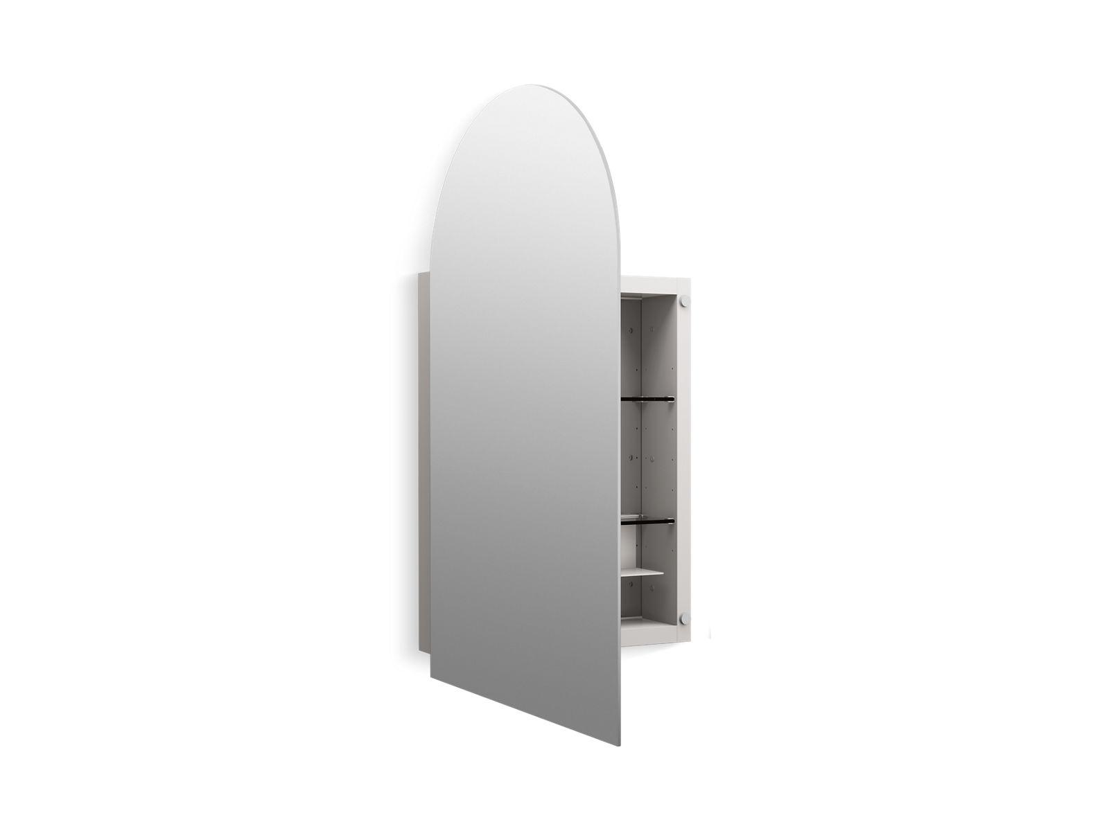 Kohler® 36540-NFC-NA 36540-NFC Verdera® Arch Framed Medicine Cabinet, 4-3/4 in OAL 20 in OAW 34 in OAH, Anodized Aluminum