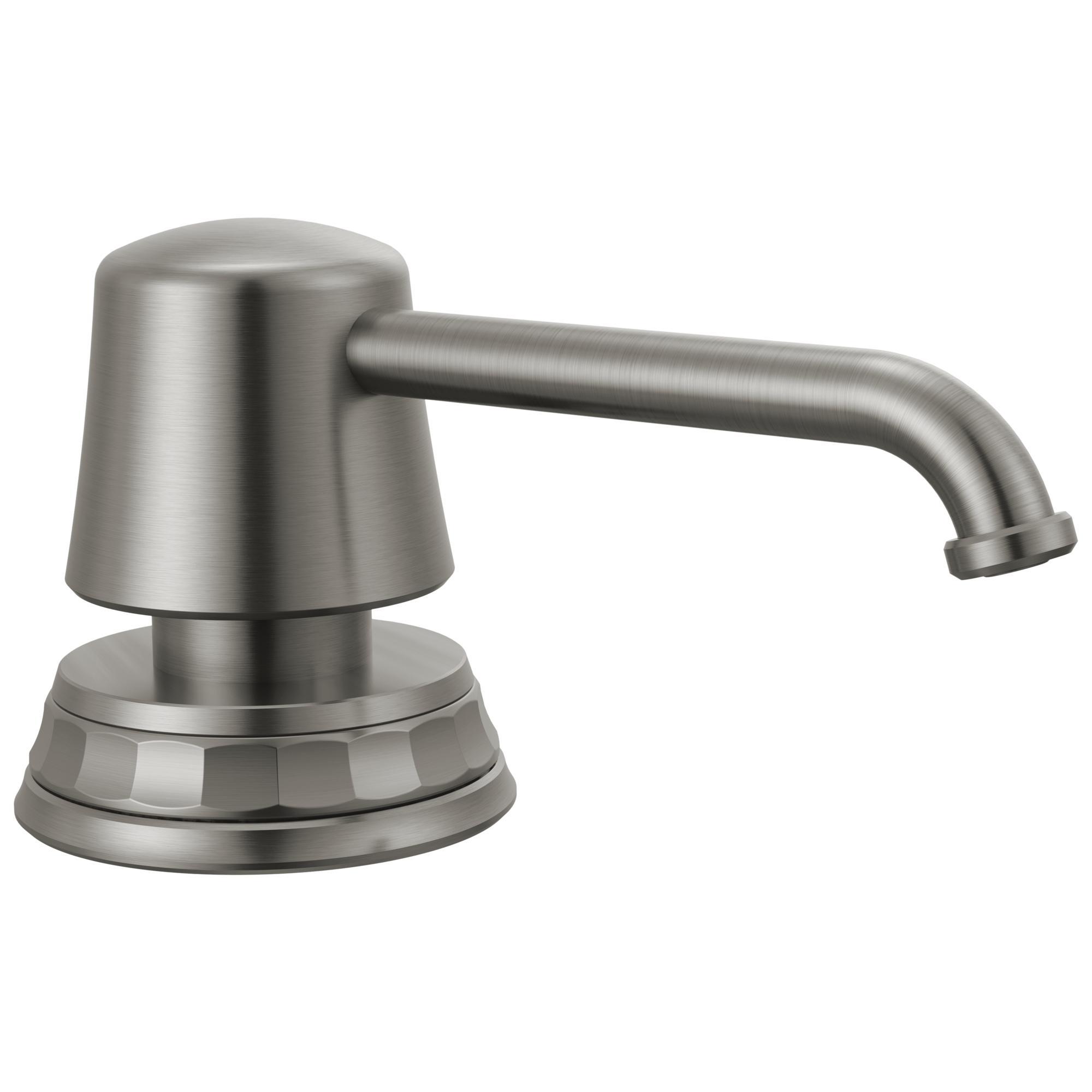 Brizo® RP101658SL Soap Dispenser, 15 oz Capacity, 5 in OAL, Deck Mounting, Brass, Import