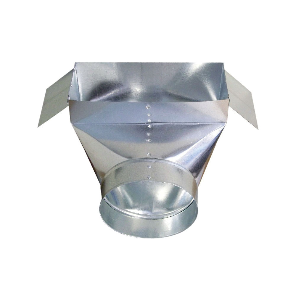 Snappy™ PB13-406 90 deg Basement Boot, 6 in Dia, 30 ga