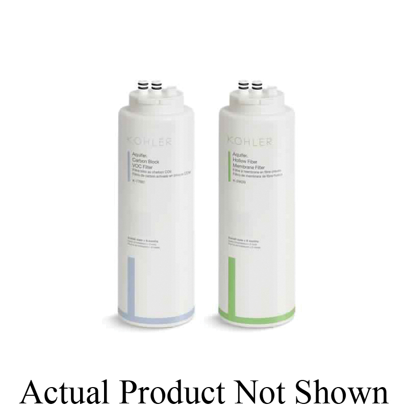 Kohler® 29651-NA K-29651 Aquifer®+ High Impact Replacement Filter Cartridge, 10-1/16 in H, Plastic