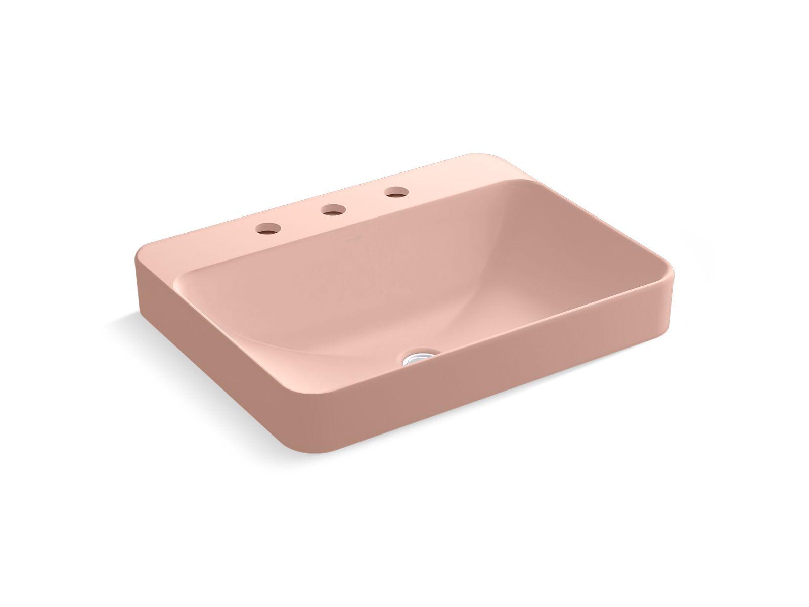 Kohler® 2660-8-V10 Vox® Bathroom Sink, Vitreous China, 150th Peachblow