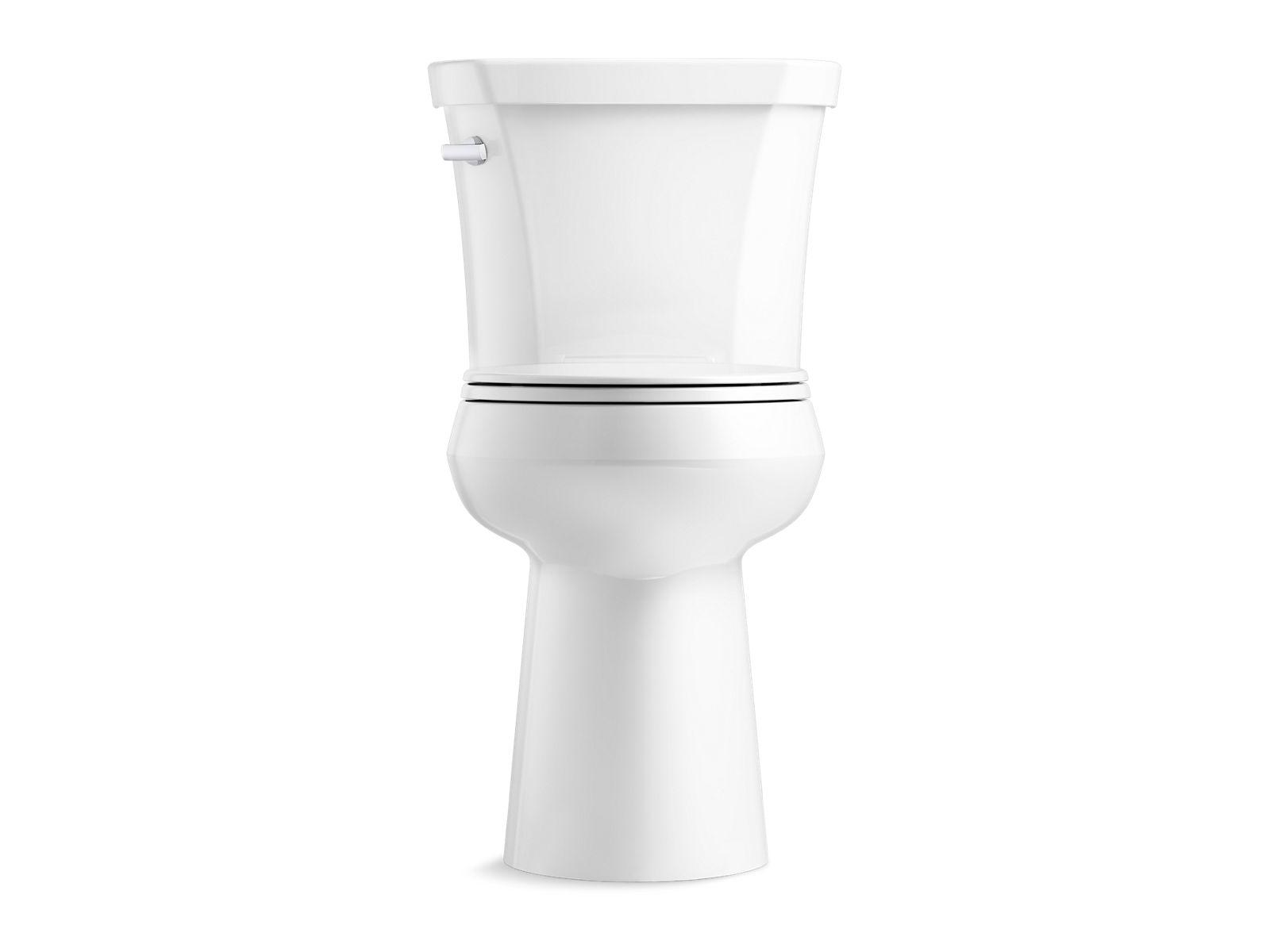 Kohler® 35717-0 Transitional Toilet, Highline, Round Bowl, 19 in H Rim, 12 in Rough-In, 1.6 gpf, White