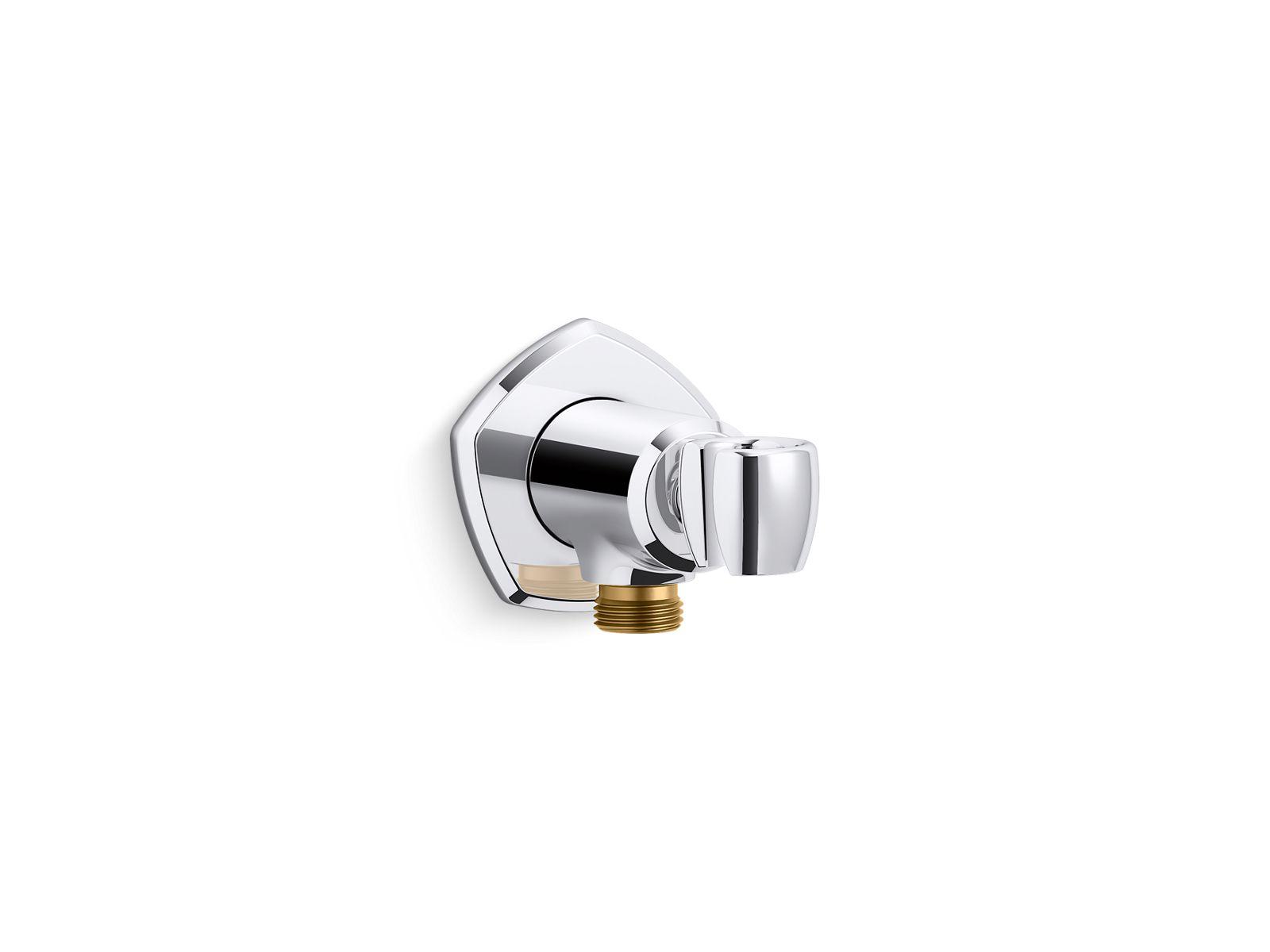 Kohler® 27117-CP 27117 Adjustable Shower Holder, Wall Mount, For Use With Occasion Bathroom Faucet and Accessories, 1/2 NPT Connection, Premium Metal