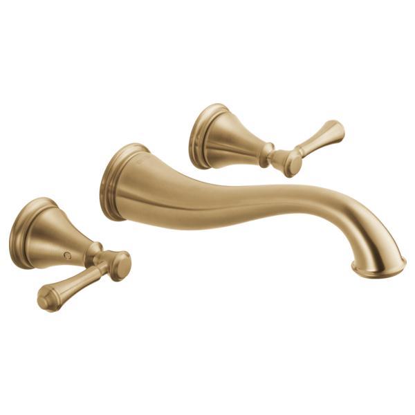 DELTA® T3597LF-CZWL Lavatory Faucet Trim, Cassidy™, 1.2 gpm, 8 in Center, Brilliance® Champagne Bronze, 2 Handles, Function: Traditional, Commercial