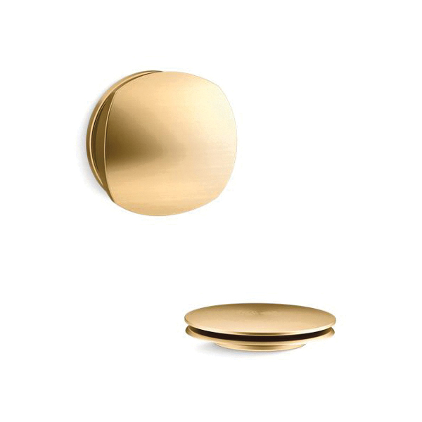 Kohler® T37391-2MB K-T37391 Rotary Turn Bath Drain Trim, For Use With PureFlo™ Rough-In Cable Bath Drain, Metal