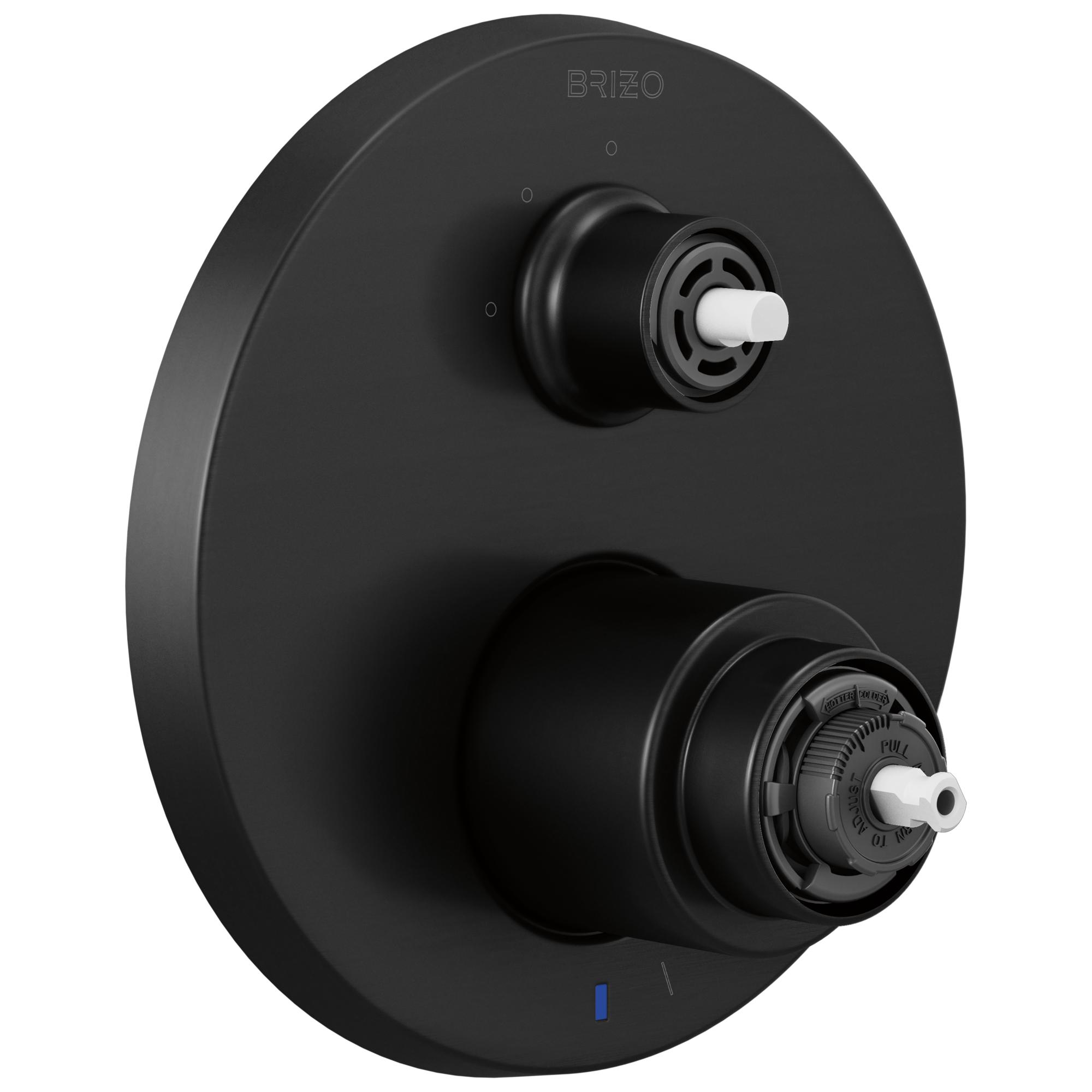 Brizo® T75P535-BLLHP Universal Valve with Diverter Trim, 5 gpm Shower, Matte Black