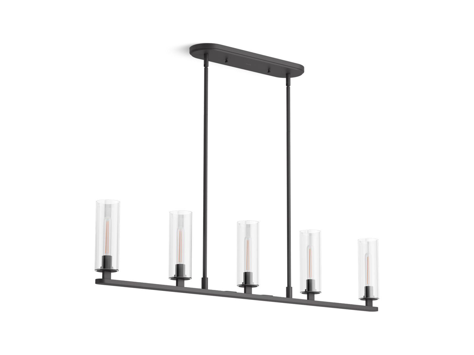 Kohler® 35877-CH05-BLL Chandelier, Matte Black Housing