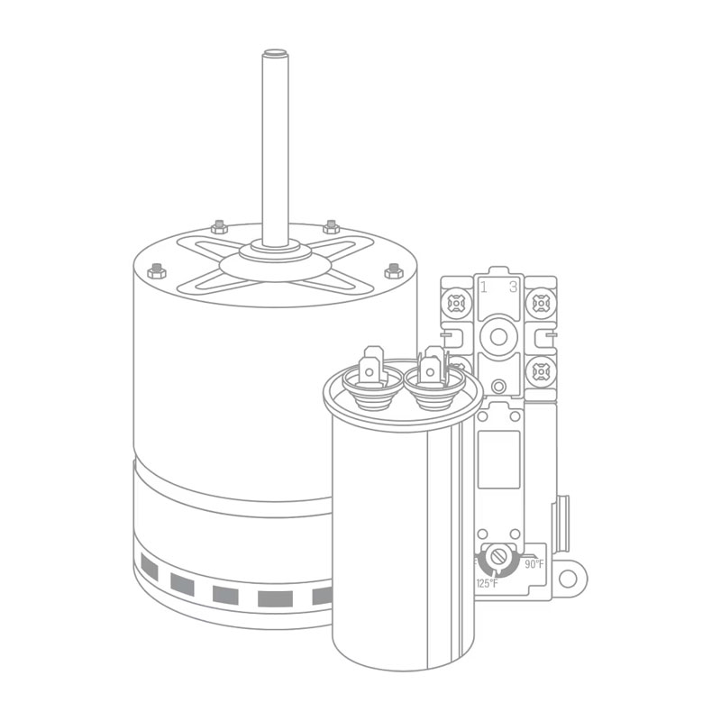 Sure Comfort 51-106543-06 SelecTech Gen 3 Condenser Motor, 1 HP, 120V, Variable Speed