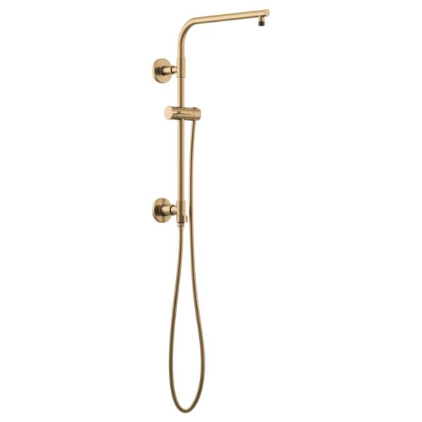 Brizo® 80092-GL Euro Round Shower Column, 15 in L Shower Arm, Domestic