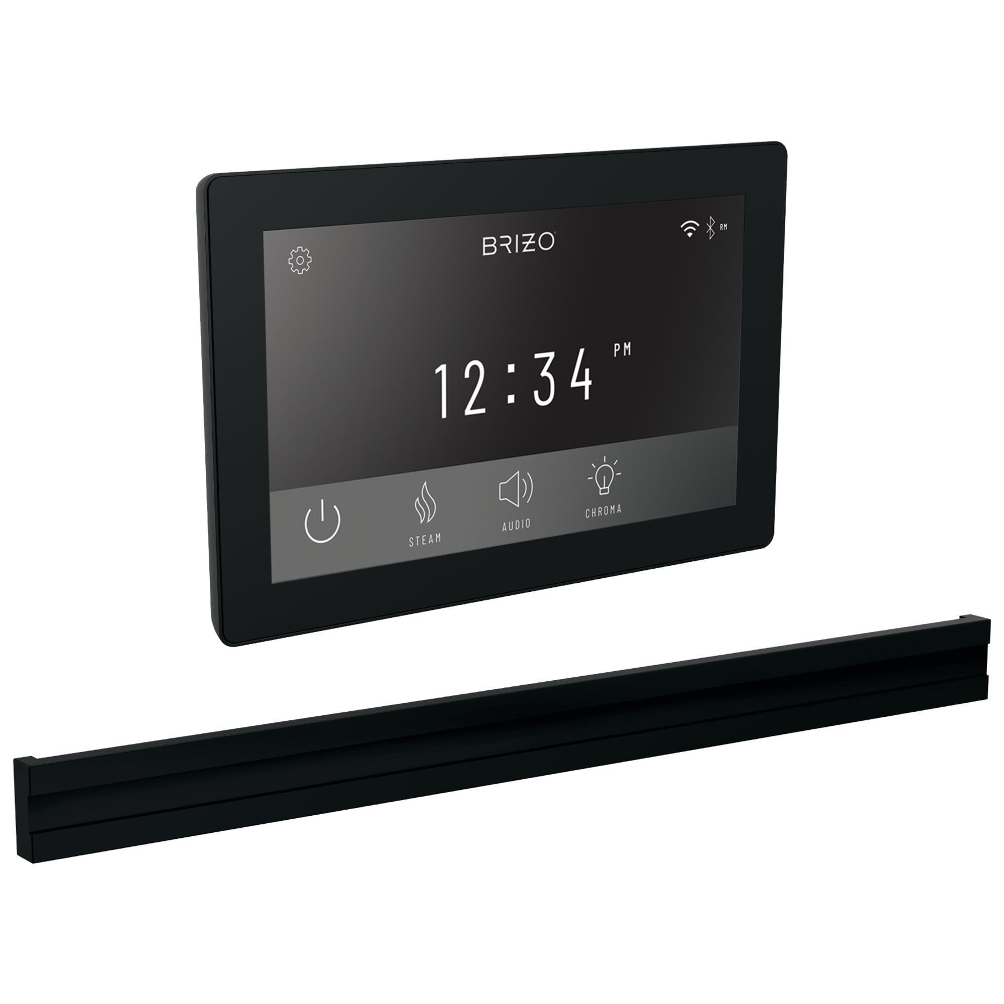 Brizo® 8CB-600S-BL Bilateral Steam Shower Control, Digital Display, Matte Black, Domestic